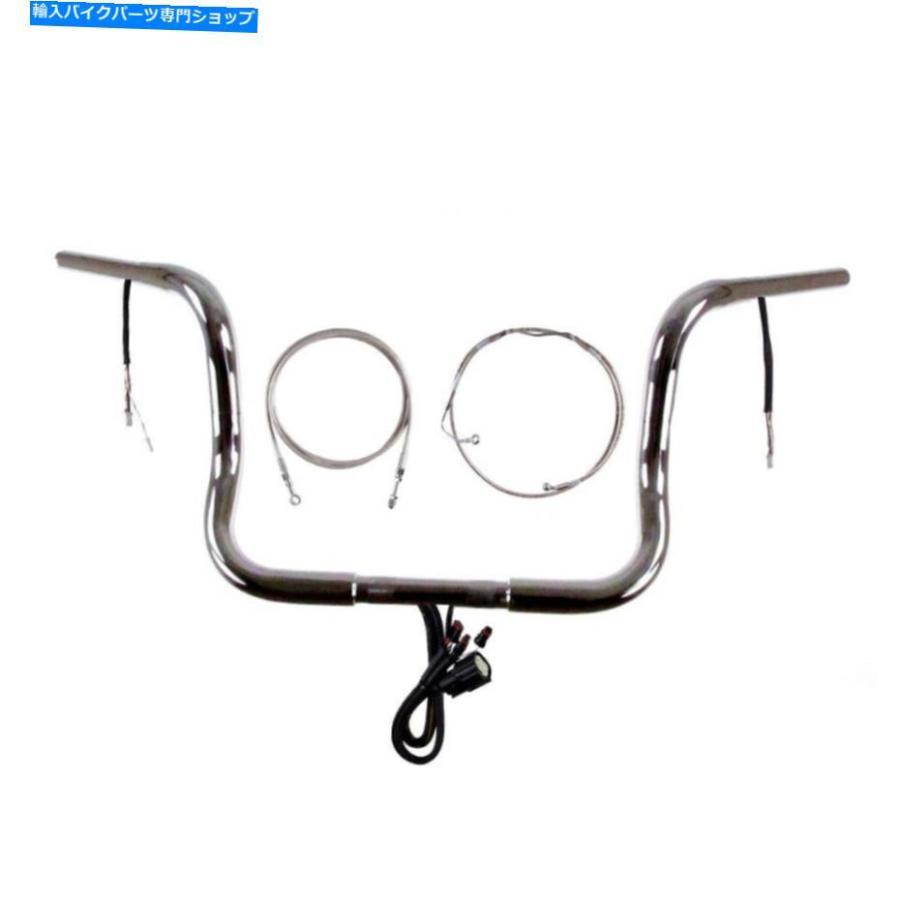 クローム部分品 1 1/4 \"Chrome 12\"" Prewread Bar Kit 2016＆UpハーレーストリートグライドW /回航W / ABS 1 1/4\"" Chrome 12\"" Prewired Bar Kit 20" その他フレーム関連用品-フレーム