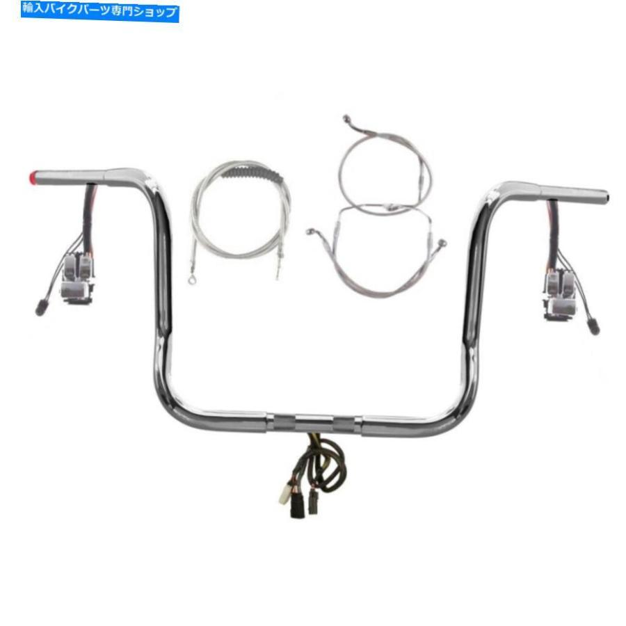 クロームパーツ 1 1/4 \"Chrome 12\"ワイルド1自由なバーキット2008-2013ハーレーストリートグライドなしABS 1 1/4\" Chrome 12\" Wild 1 Prewired Bar Ki