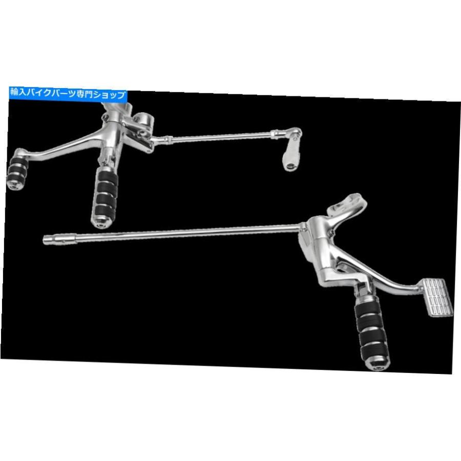 クローム部分品 Chrome Forward Control Kit W / PEG取りひろげる+2 \"ハーレー72 2014-2016 Chrome Forward Control Kit w/ Pegs Extended +2\"" Harley Seventy" 車、バイク、自転車-その他フレーム関連用品