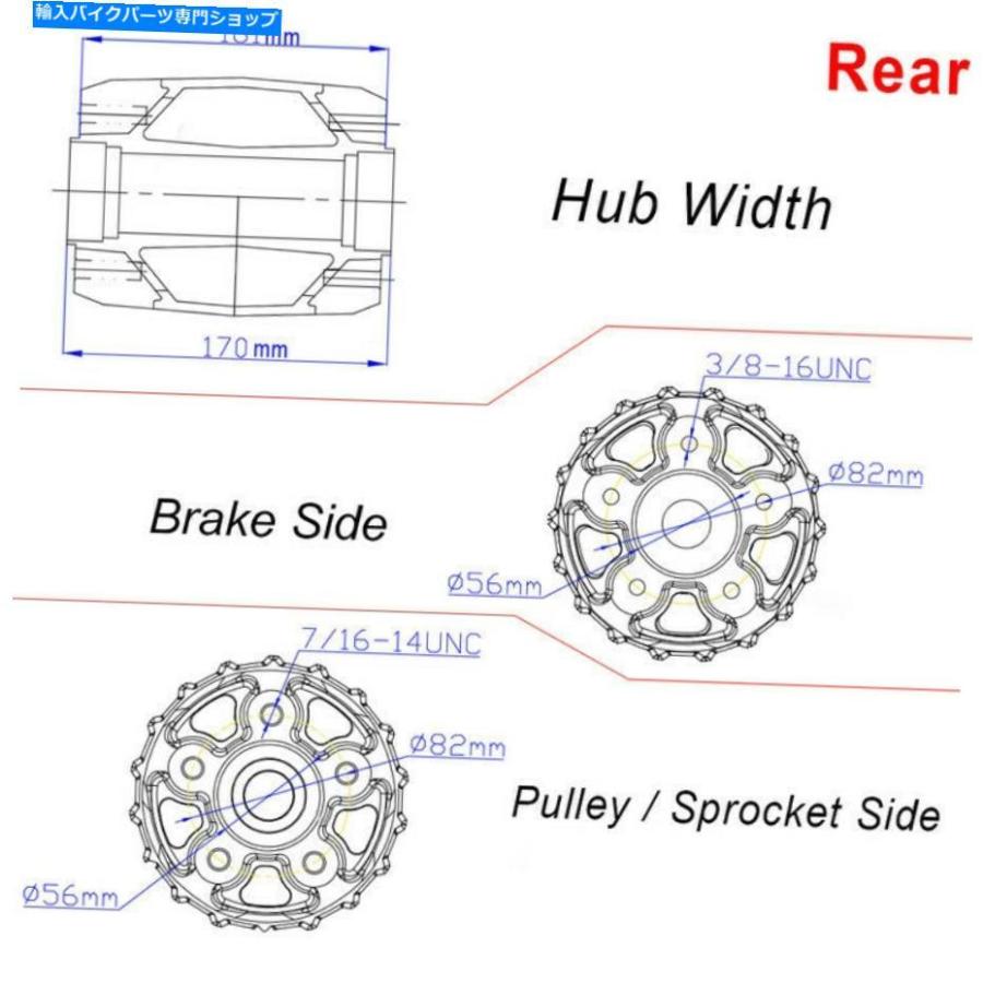ハーレー　ソフテイル クロームホイール 前後セット ホイールのみ ts-parts_22514089