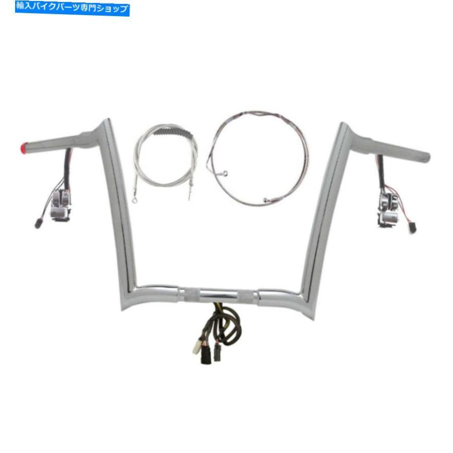 クローム部分品 1 1/4 \"Chrome 12\"" Prewread Yaffe Bar Kit 2008-2013ハーレーロードグライドNOCRUZ WABS 1 1/4\"" Chrome 12\"" Prewired Yaffe Bar Kit" 車、バイク、自転車-バイク-その他フレーム関連用品