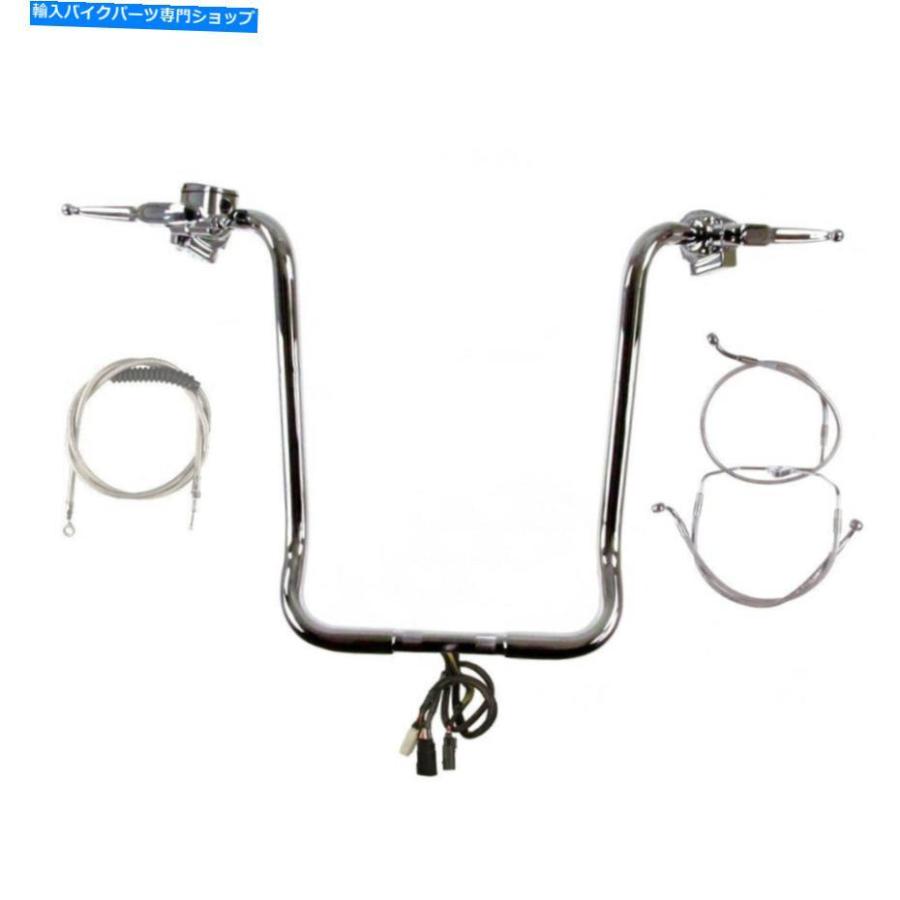 クロームパーツ 1 1/4 "Chrome 22" APEハンガーキット2008-2013ハーレーストリートグライドW /クルーズなしABS 1 1/4" Chrome 22" Ape Hanger Kit 200