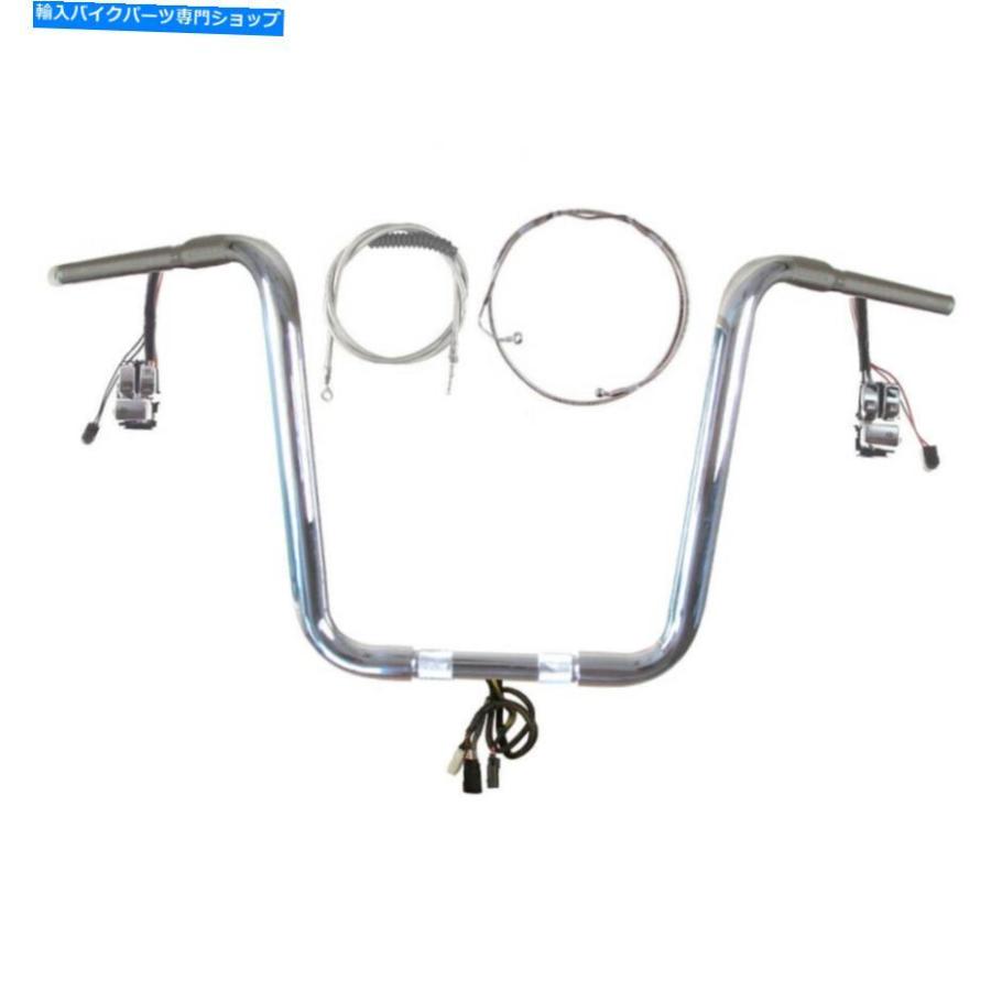 クロームパーツ 1 1/4 \"Chrome 14\" Prewred Narner Bar Kit 2011-2013ハーレーロードグライドウルトラウォブ 1 1/4\" Chrome 14\" Prewired Narrow Bar