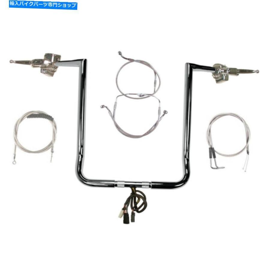 クローム部分品 1 1/4 \"Chrome 18\""ツインピークスハンドルバーキット2007ハーレーエレクトラグライドW /回航 1 1/4\"" Chrome 18\"" Twin Peaks Handl" その他フレーム関連用品-車、バイク、自転車