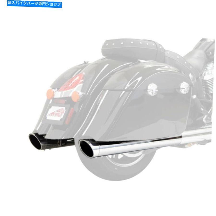 クロームパーツ バッサニー4 \"パフォーマンススリップオンマフラークロムW / Chrome-Slash Cut Tips（8C17S） Bassani 4\"" Performance Slip-On Muffle"