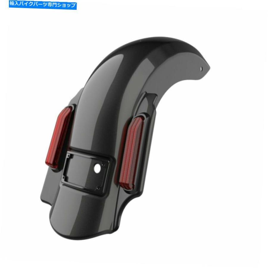 クロームパーツ ブラックパールドミネーターストレッチリアフェンダー2をハーリーツーリング09-13 Black Pearl Dominator Stretched Rear Fender 2 inの画像