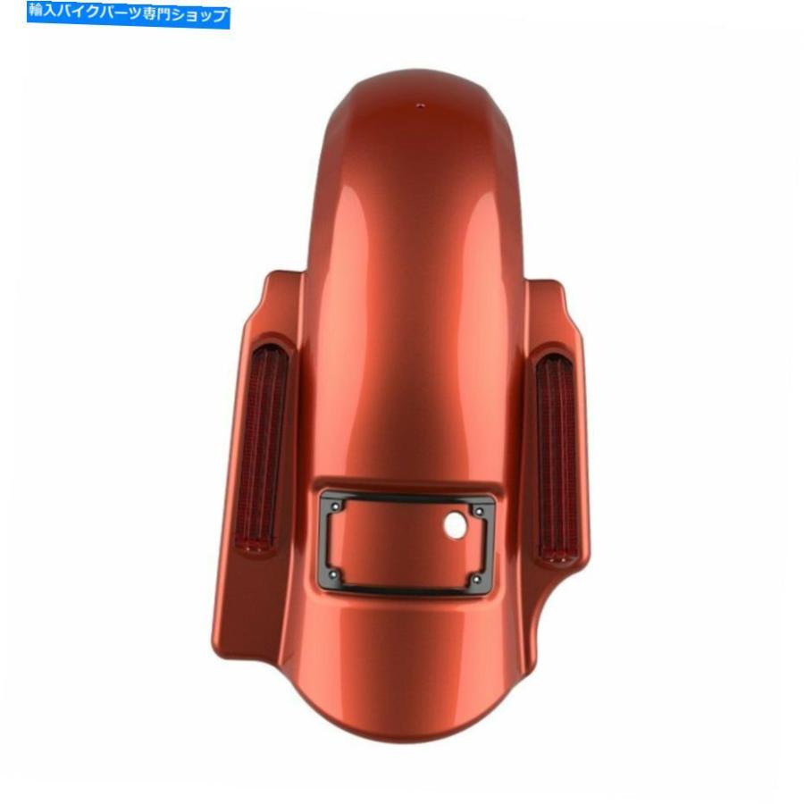 クロームパーツ Sedona Orange Dominatorストレッチリアフェンダー2をハーレーツーリング09-13 Sedona Orange Dominator Stretched Rear Fender 2 intの画像