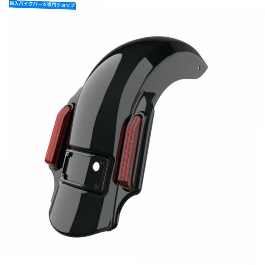 クロームパーツ 真夜中のパールドミネーターストレッチリアフェンダーフィットハーレー2009-2013 Midnight Pearl Dominator Stretched Rear Fender Fiの画像