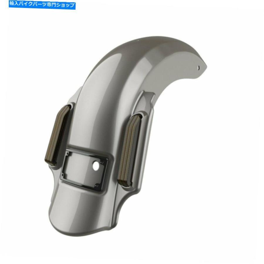 クロームパーツ Pewter Pearl Dominatorストレッチリアフェンダーフィットハーレー2009-2013 Pewter Pearl Dominator Stretched Rear Fender Fits Har