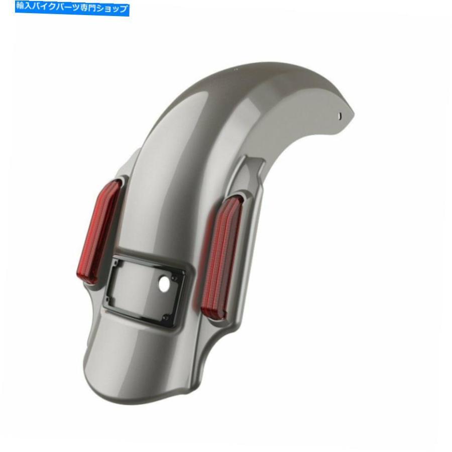クロームパーツ Pewter Pearl Dominatorストレッチリアフェンダーフィットハーレー2009-2013 Pewter Pearl Dominator Stretched Rear Fender Fits Harの画像