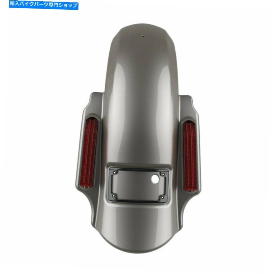 クロームパーツ Pewter Pearl Dominatorストレッチリアフェンダーフィットハーレー2009-2013 Pewter Pearl Dominator Stretched Rear Fender Fits Harの画像