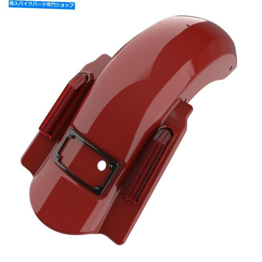 クロームパーツ Red Hot Sunglo Dominatorストレッチリアフェンダーのカットオブハーレー2009-2013 Red Hot Sunglo Dominator Stretched Rear Fenderの画像