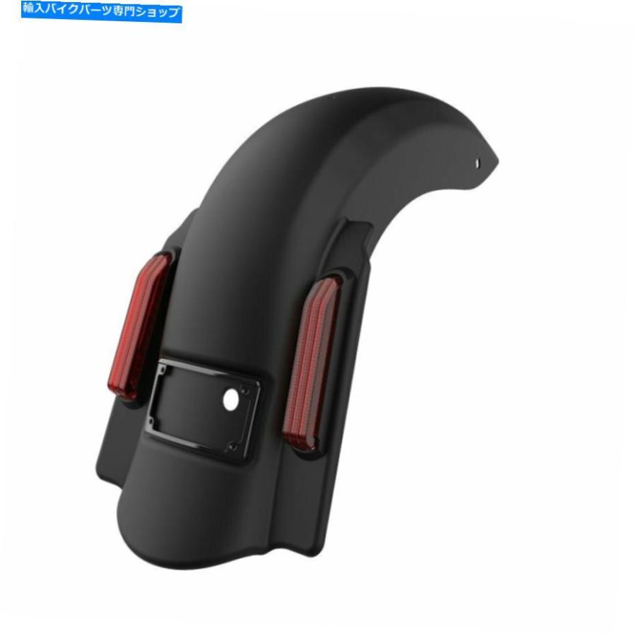 クロームパーツ Denim Black Dominatorストレッチリアフェンダーはハーレー2009-2013のための切り欠き Denim Black Dominator Stretched Rear Fenderの画像