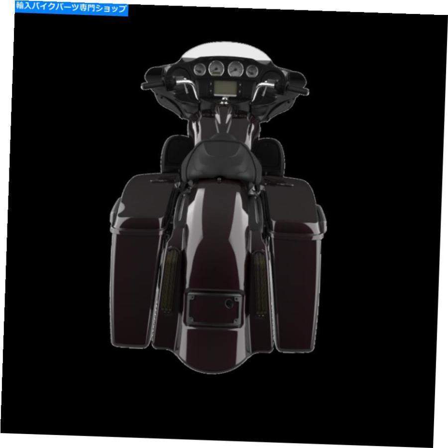 クロームパーツ 黒人カイエンヌのカットアウト支配者がリアフェンダーを伸ばした2014+ハーレー Blackened Cayenne No Cutout Dominator Stretched Reaの画像