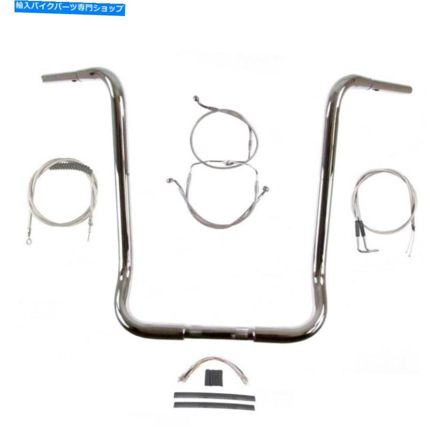 クローム部分品 1 1/4 \"Chrome 22\"" APEハンガーバーキット2007ハーレーエレクトラストリートグライドクルーズ 1 1/4\"" Chrome 22\"" Ape Hanger Bar Kit" 車、バイク、自転車-フレーム-その他フレーム関連用品