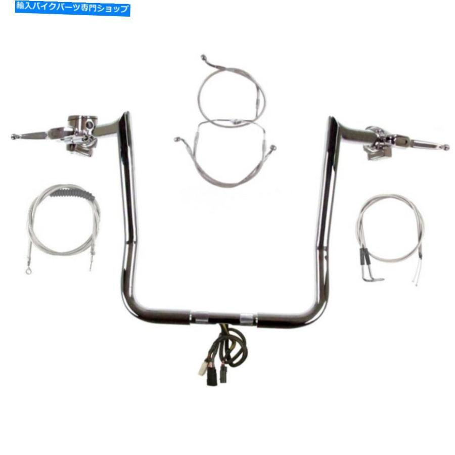 クロームパーツ 1 1/4 "Chrome 17" DiabloハンドルバーCKIT 2007ハーレーエレクトラグライドW /クルーズ 1 1/4" Chrome 17" Diablo Handlebar CKit 20