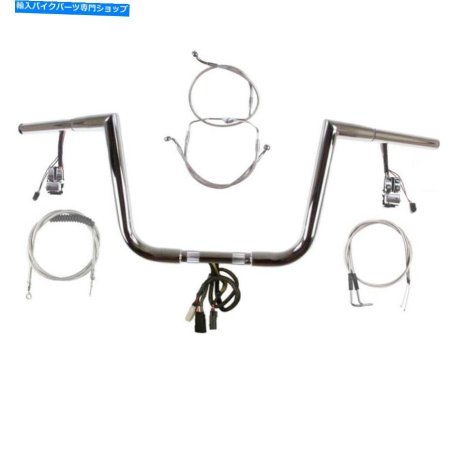 クロームパーツ 1 1/4 \"Chrome 10\" Prewread Jarhead Bar Kit 2007ハーレーロードグライドクルーズなし 1 1/4\" Chrome 10\" Prewired Jarhead Bar Kit