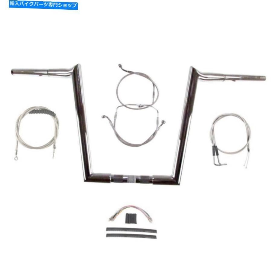 クローム部分品 1 1/4 \"Chrome Wild 1 12\""引っ掛かり付き添い人ハンドルバーキット2007ハーレーロードグライドキングクルーズ 1 1/4\"" Chrome Wild 1 12\"" Hooked" フレーム-その他フレーム関連用品