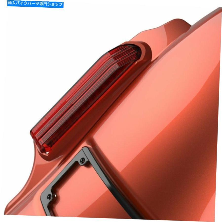 クロームパーツ Sedona Orange Dominatorはハーレー2009-2013のためのリアフェンダーを伸ばした Sedona Orange Dominator Stretched Rear Fender Forの画像