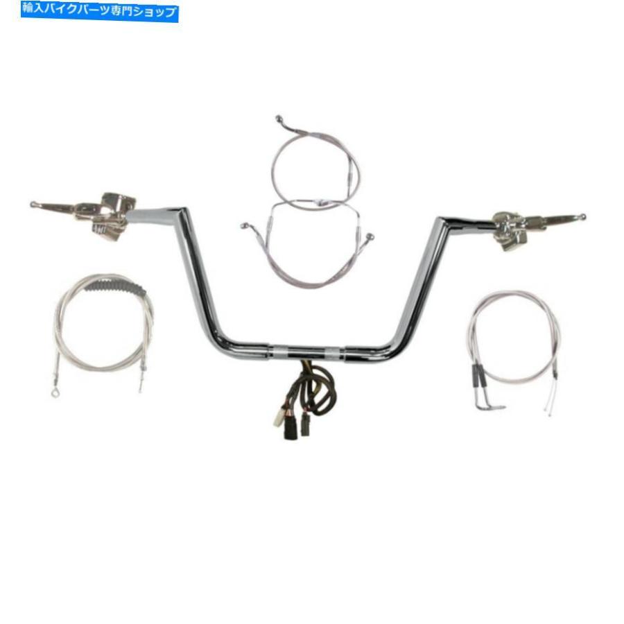 クロームパーツ 1 1/4 "Chrome 10" Twin Peaksハンドルバーキット2007ハーレーロードグライドクルーズなし 1 1/4" Chrome 10" Twin Peaks Handlebar K