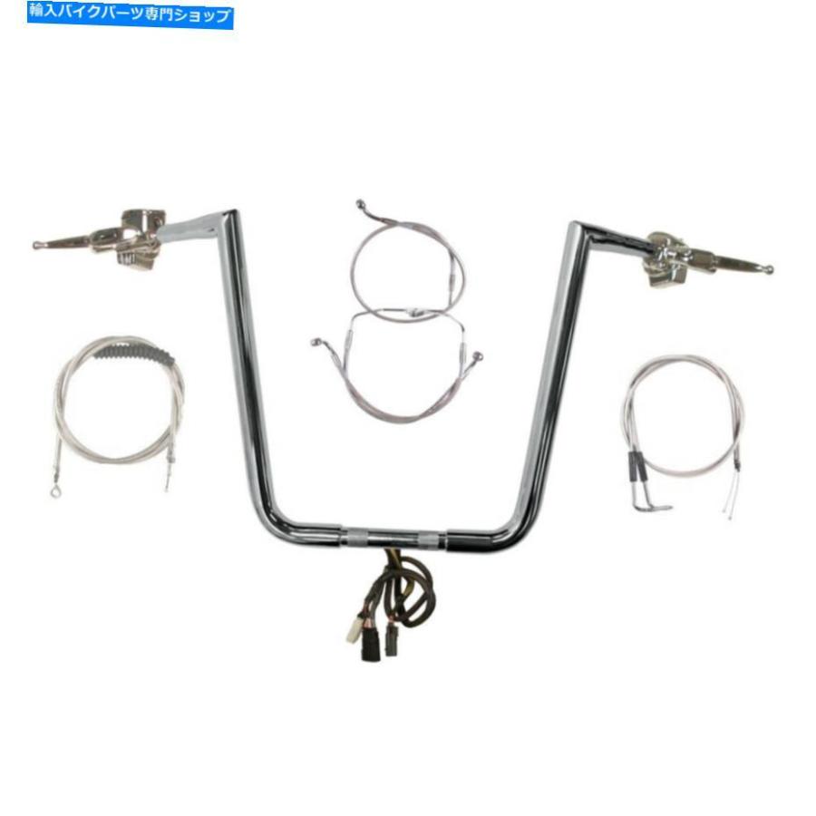 クロームパーツ 1 1/4 "Chrome 16" Twin Peaksハンドルバーキット2007ハーレーロードグライドクルーズなし 1 1/4" Chrome 16" Twin Peaks Handlebar K