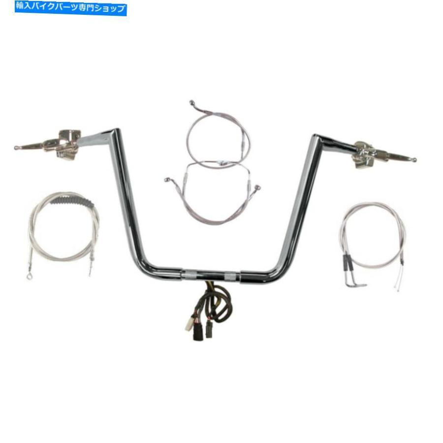クロームパーツ 1 1/4 "Chrome 13" Twin Peaksハンドルバーキット2007ハーレーロードグライドクルーズなし 1 1/4" Chrome 13" Twin Peaks Handlebar K