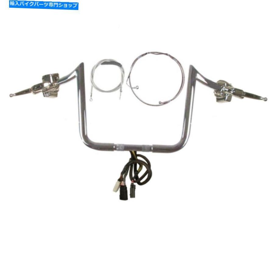 クローム部分品 1 1/4 \"Chrome 13\"" PRIMEAPEハンドルバーキット2008-2013ハーレーロードキングワーク 1 1/4\"" Chrome 13\"" PrimeApe Handlebar Kit 2008" フレーム-バイク-車、バイク、自転車