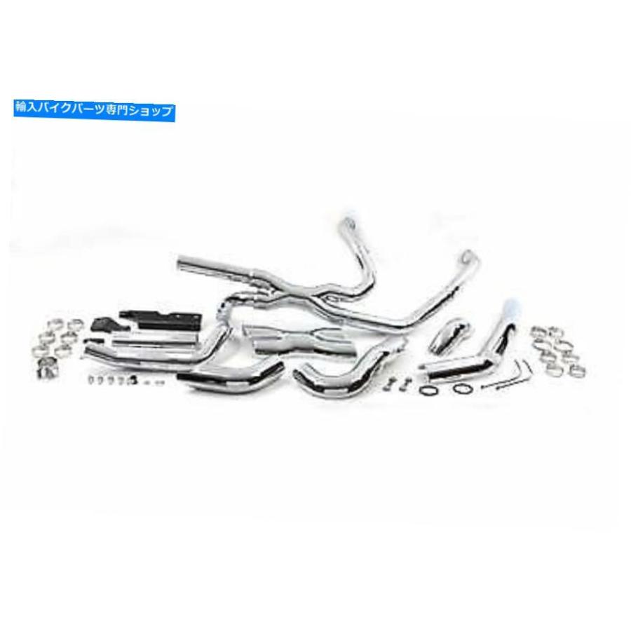 クロームパーツ バンスとハインズパワーデュアルクロームエキゾーストハーレーフフフフフルフレットFLHR -2010 VANCE AND HINES POWER DUALS CHROME E