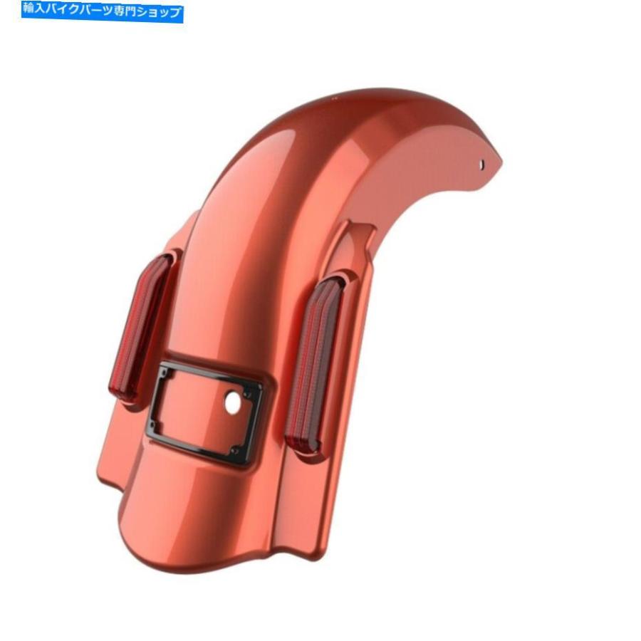 クロームパーツ セドナオレンジドミネーターストレッチリアフェンダーなしカットオブハーレー2009-2013 Sedona Orange Dominator Stretched Rear Fendの画像