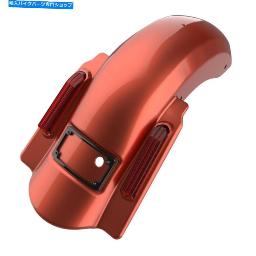 クロームパーツ セドナオレンジドミネーターストレッチリアフェンダーなしカットオブハーレー2009-2013 Sedona Orange Dominator Stretched Rear Fendの画像