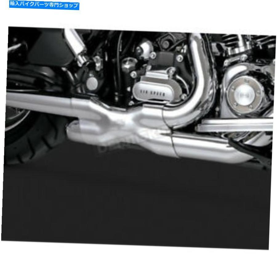 クロームパーツ バンス＆ハインズクロームパワーデュアルヘッドパイプ - 16832（CAへの船なし） Vance \u0026 Hines Chrome Power Duals Head Pipes - 1683
