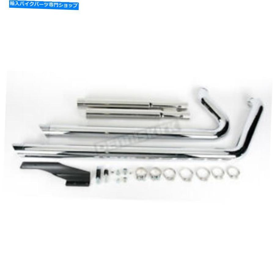 クローム部分品 COBRA Chrome Speedsterスラッシュ落ちこむ排気ガスPowerPort - 6850（CAへの船なし） Cobra Chrome Speedster Slash-Down Exhaust with Pow フレーム-バイク-その他フレーム関連用品