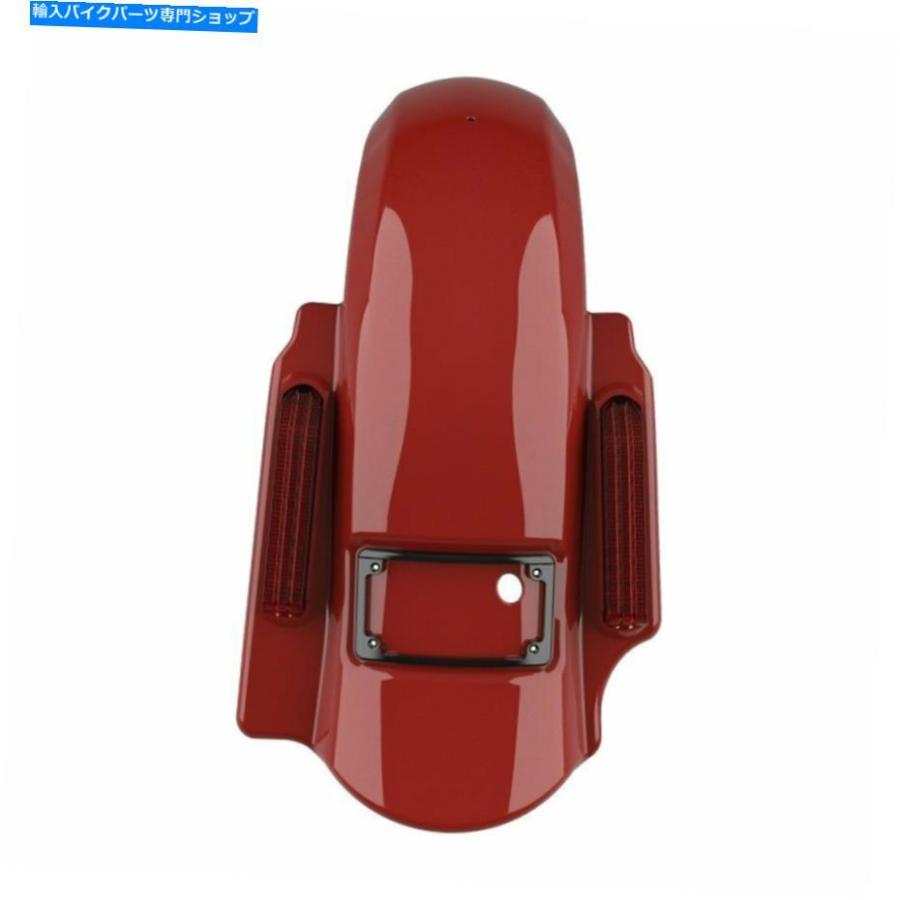 クロームパーツ Red Hot Sunglo Dominatorストレッチリアフェンダー2に1フィットハーレーツーリング09-13 Red Hot Sunglo Dominator Stretched Rear Fの画像