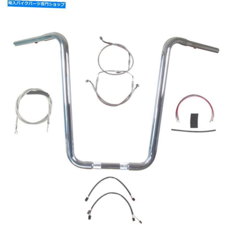 クローム部分品 1 1/4 \"Chrome Narrow 18\"" APEハンガーバーキット2014-2016ハーレーロードキングなしABS 1 1/4\"" Chrome Narrow 18\"" Ape Hanger Bar Ki" フレーム-バイク-車、バイク、自転車