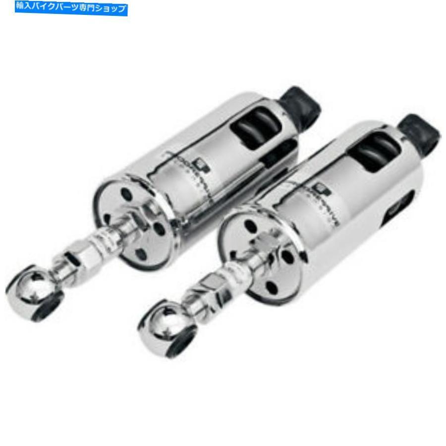クロームパーツ 89-99ハーレーソフトのためのプログレッシブ422シリーズ標準税クロムショック Progressive 422 Series Standard Duty Chrome Shocks f