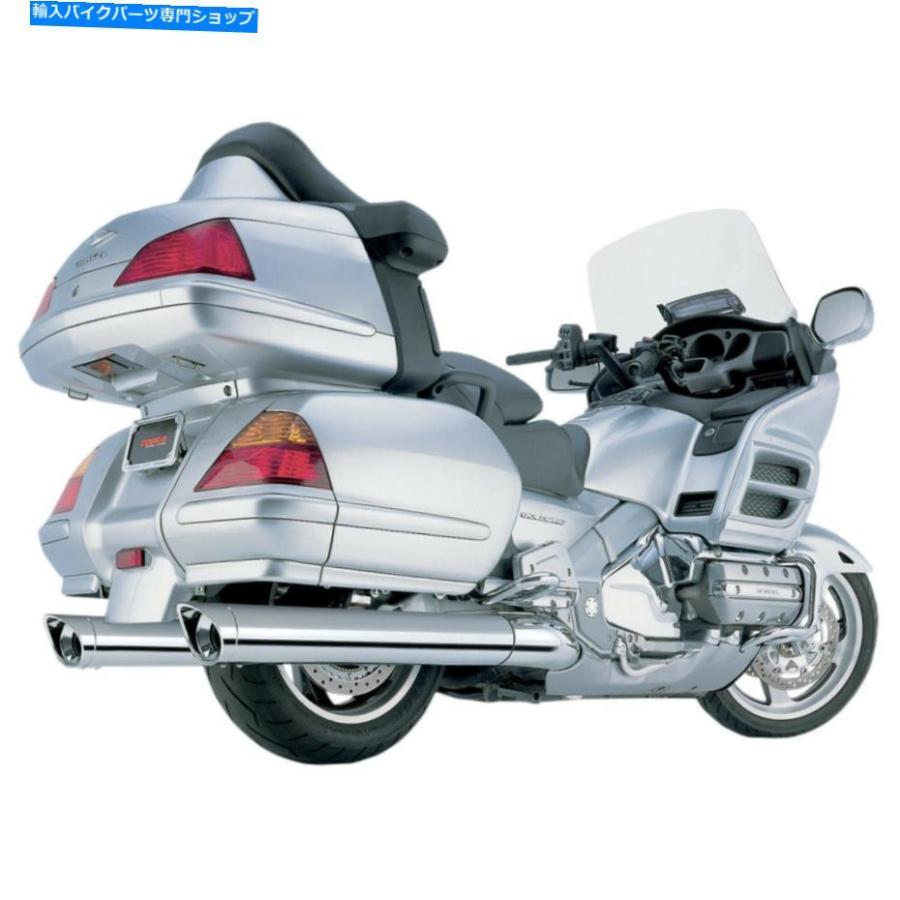 クロームパーツ コブラツーリングスリップオンクロムエキゾーストマフラースカラップ付きのヒント（1215） Cobra Touring Slip-On Chrome Exhaust Muf_2