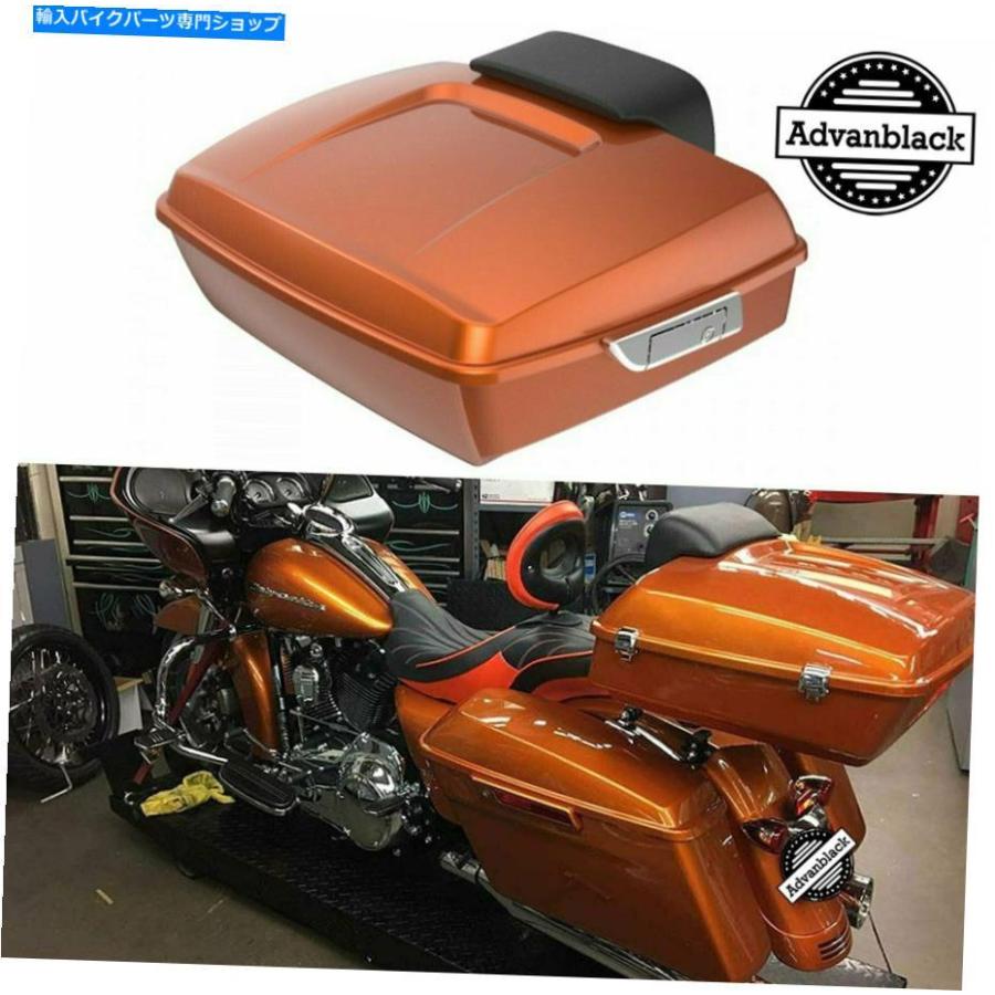 クロームパーツ AdvanBlack琥珀ウィスキーみじん切りツアーパック荷物荷重97+ハーレーダビッドソン Advanblack Amber Whiskey Chopped Tour Pack Lugg