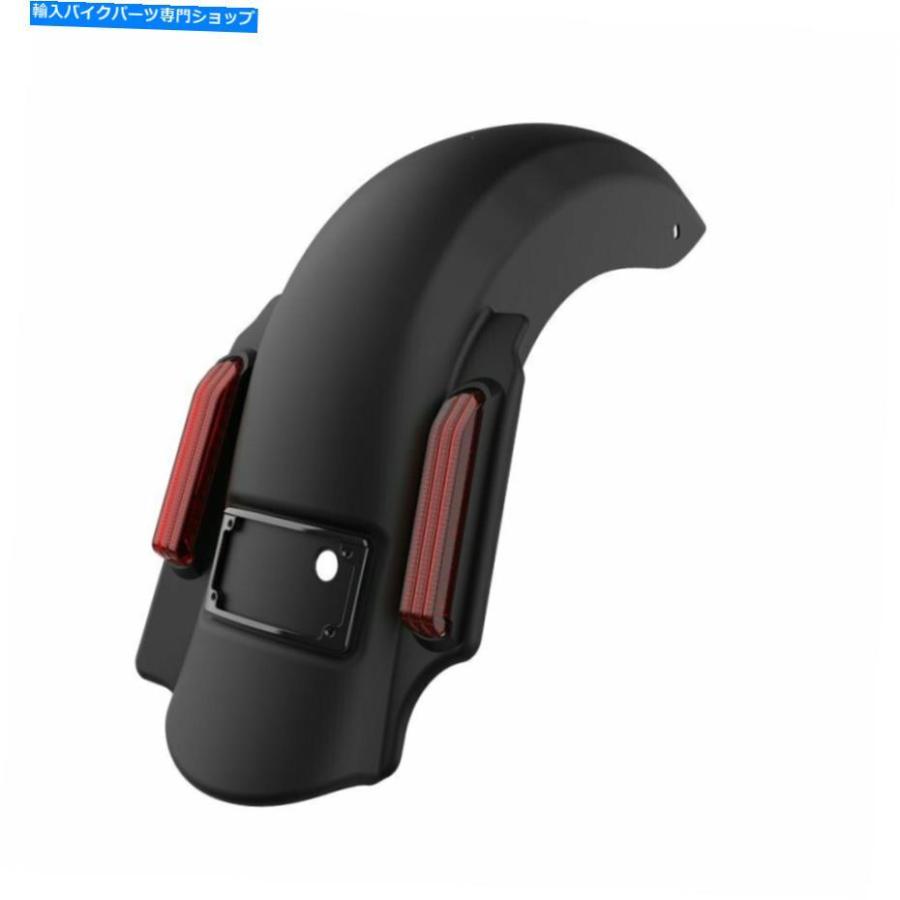 クロームパーツ Denim Black Dominatorストレッチリアフェンダー2に1フィットハーレーツーリング09-13 Denim Black Dominator Stretched Rear Fenderの画像