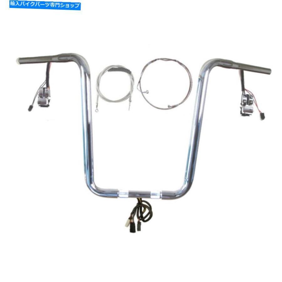 クロームパーツ 1 1/4 \"Chrome 16\" Prewread Narn Bar Kit 2011-2013ハーレーロードグライドウルトラウォブ 1 1/4\" Chrome 16\" Prewired Narrow Bar K