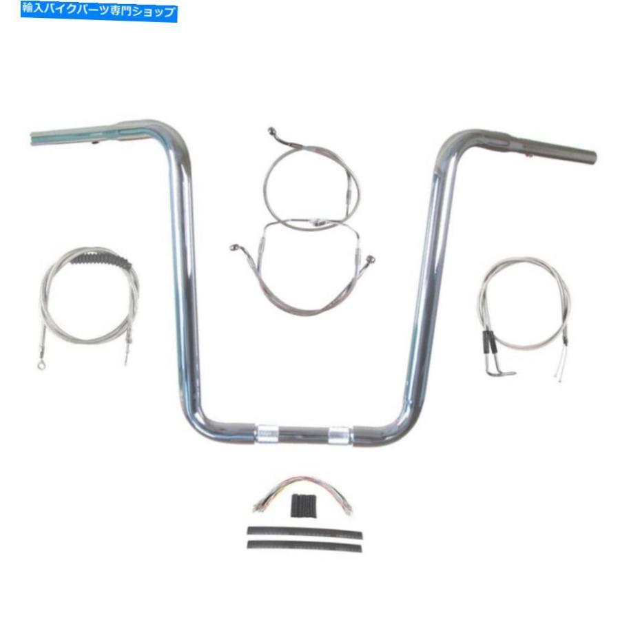 クローム部分品 1 1/4 \"Chrome Narrow 16\""ハンドルバーキット1996-2006ハーレーロードグライドキングクルーズ 1 1/4\"" Chrome Narrow 16\"" Handlebar Ki" バイク-フレーム