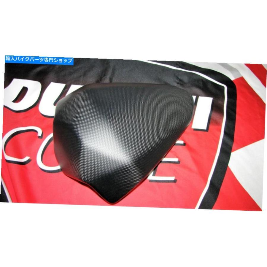カーボン DUCATI PANIGALE V4本物のカーボンファインマットピリオンカバークッション Ducati Panigale V4 Real Carbon Fine Matte Pillion Cover Cush