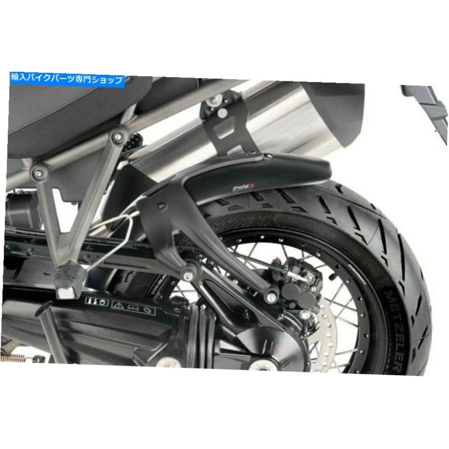 カーボン Triumph Tiger Explorer 17 PuigリアカーボンルックスフェンダーWアルミサポート For Triumph Tiger Explorer 17 Puig Rear Carbon Look Fenの画像