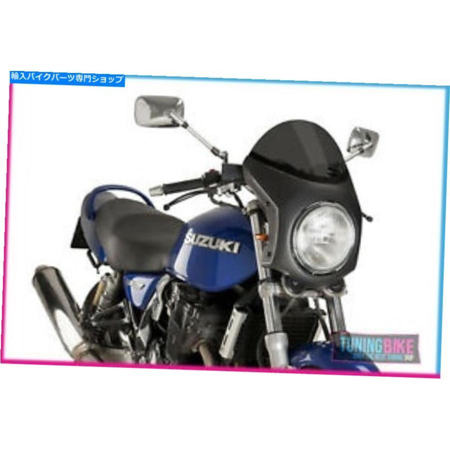 カーボン マッシュブラック7 250 17-20ダークスモーク - カーボンのためのプイグフロントガラス半分 PUIG WINDSHIELD SEMIFAIRING FOR MASH BLACK SEV