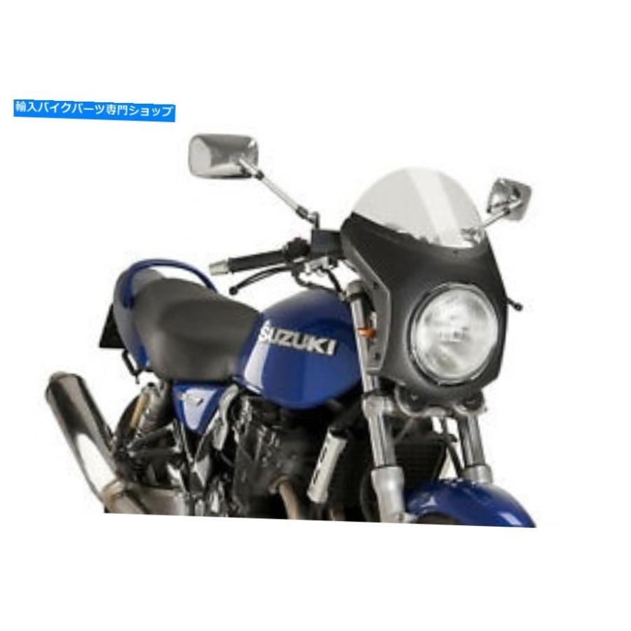 カーボン Thruxton R 16-20軽量煙 - カーボンのためのプイグフロントガラス半分 PUIG WINDSHIELD SEMIFAIRING FOR TRIUMPH THRUXTON R 16-20 LIGHT SM