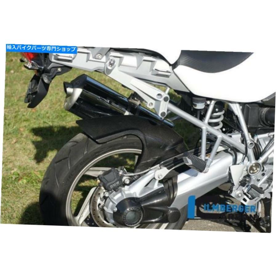 炭素 ESA 2004-2012が付いているIlmbergerカーボンファイバーリアハーガームッドガードBMW R1200GS Ilmberger Carbon Fibre Rear Hugger Mudguard バイク-車、バイク、自転車