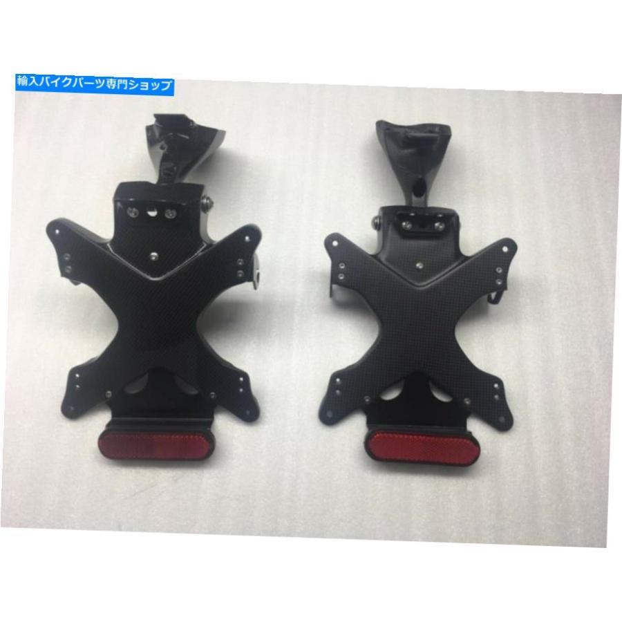 カーボン ナンバープレートホルダー調整可能なDUCATI PANIGALE V4 V4 S V4RカーボンプラークPlaca Licence Plate Holder Adjustable Ducati Panigaleの画像