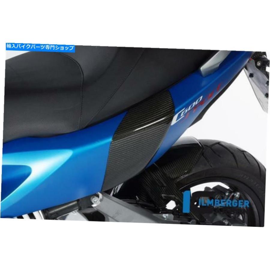 カーボン IlmbergerカーボンファイバーリアクラッシュパッドセットBMW C600 Sport 2012 2013 2014 2015 Ilmberger Carbon Fibre Rear Crashpad Set BM