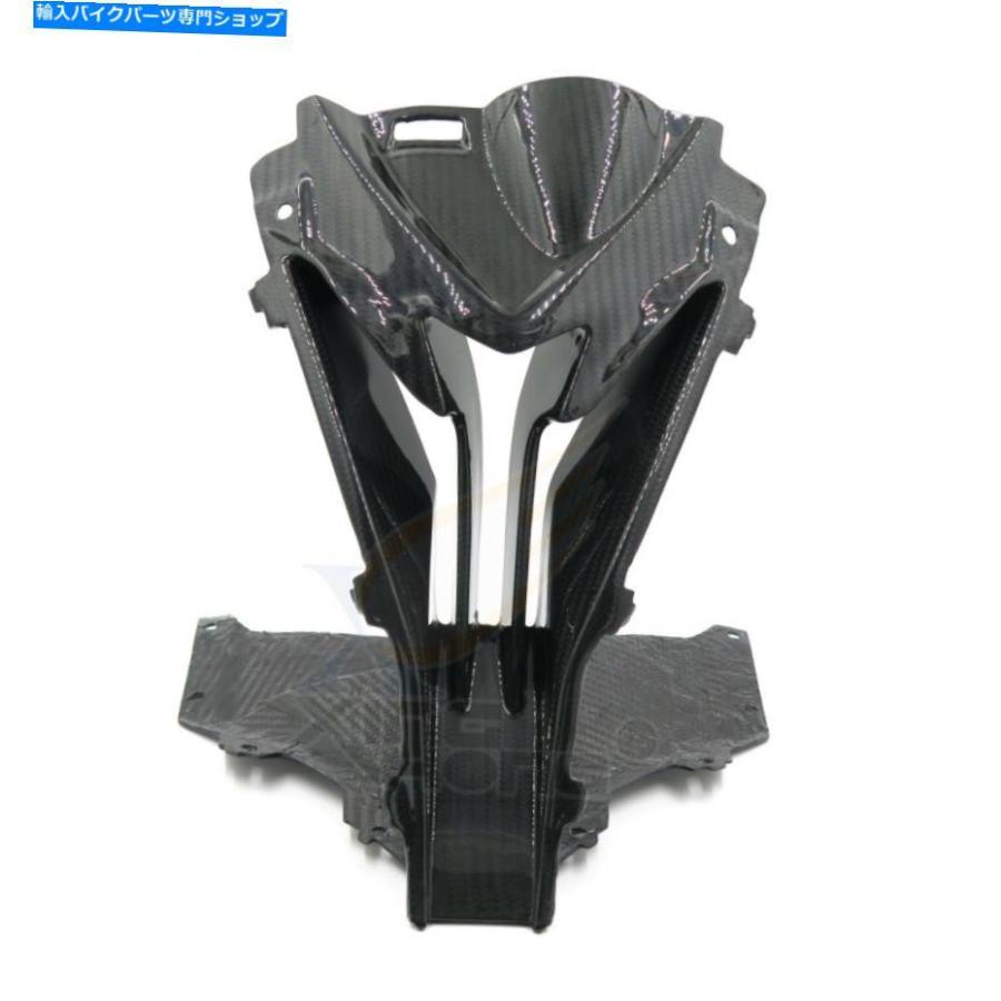 カーボン 15-17 BMW S1000RR上部中央鼻送風吸気RAMフェアリアルカーボンファイバー For 15-17 BMW S1000RR Upper Center Nose Air Intake Ram Fairing