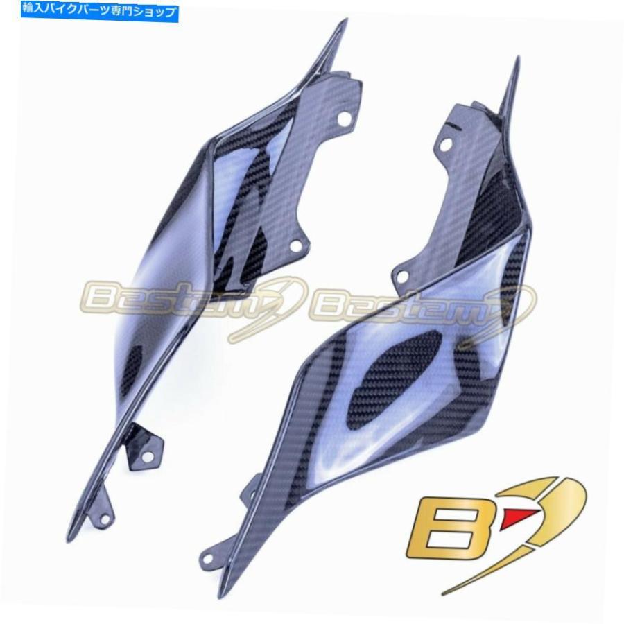 カーボン 2017-2020ヤマハR6炭素繊維テールサイドトリムカバーツイル織りパターン 2017-2020 Yamaha R6 Carbon Fiber Tail Side Trim Cover Twill Wea