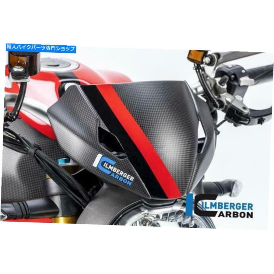 炭素 Ilmberger Matt Carbon映写幕Windshield Inc保持者Ducati Monster 1200 S 2020 Ilmberger MATT Carbon Screen Windshield Inc Holder その他フレーム関連用品-フレーム